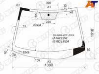 Стекло лобовое HYUNDAI SOLARIS/KIA RIO 4/5D 10-17 Hyundai Solaris