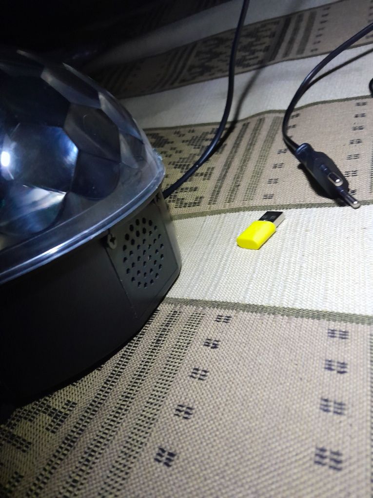 Диско шар дискошар светомузыка LED MP3 USB SD Micro SD с пультом управ