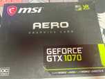 Продаю видеокарту MSI GTX 1070 Aero OC