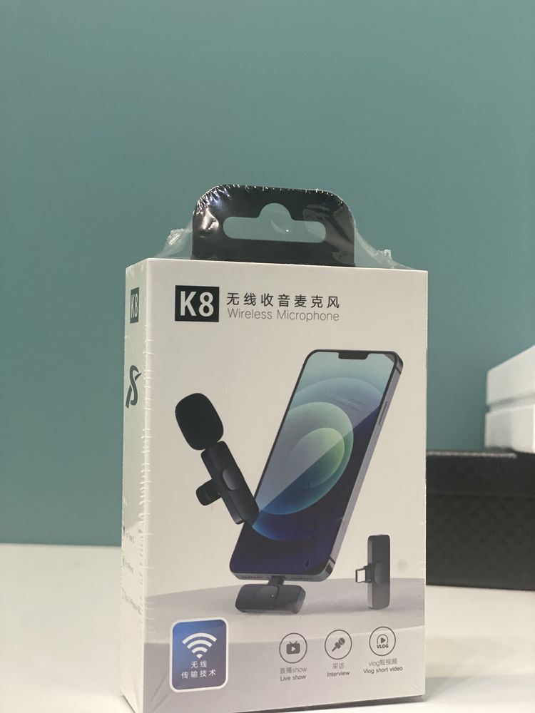 Беспроводные микрофоны K8 новый и K9 бу комплект