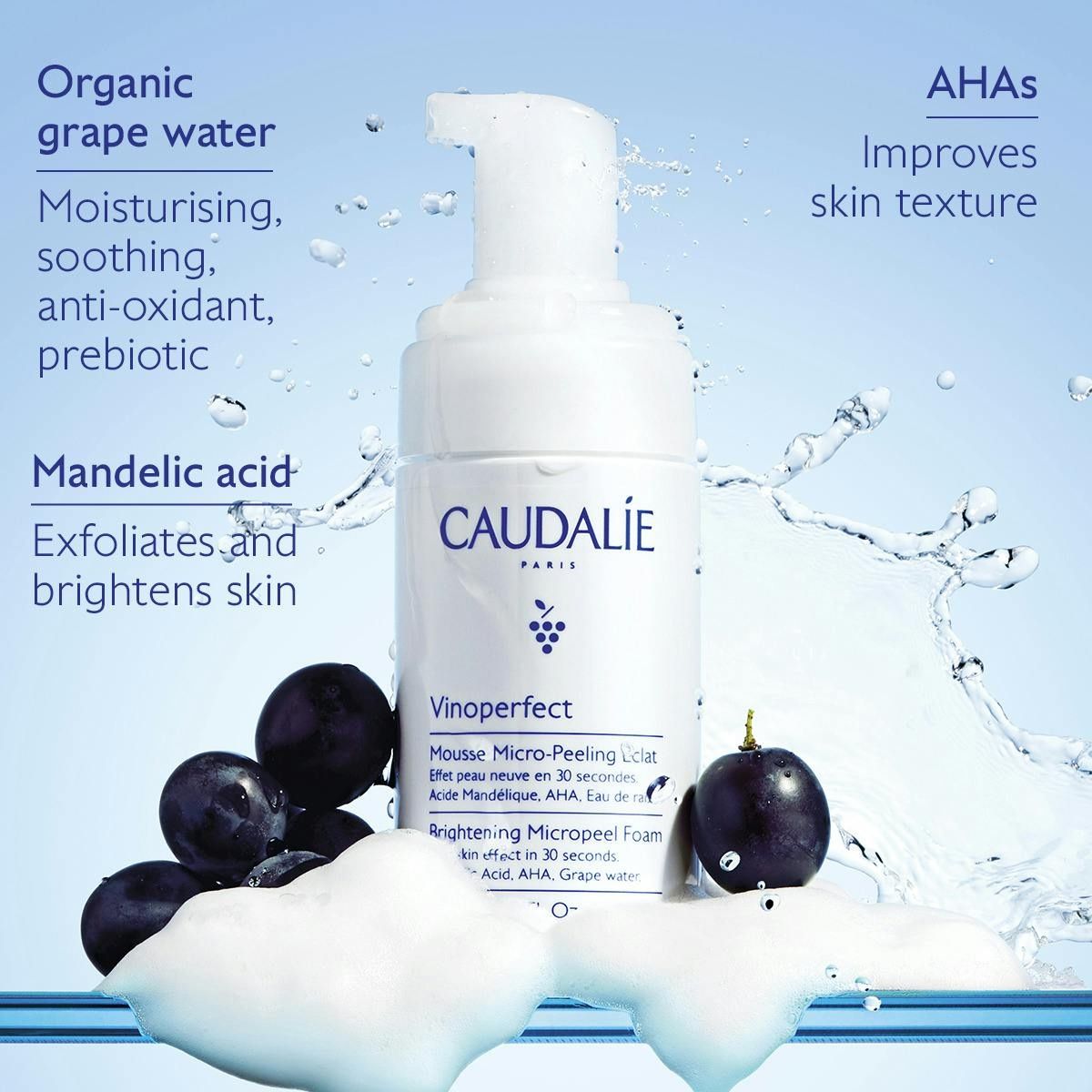 Caudalie Очищающий Муcс c Эффектом Микропилинга для Сияния