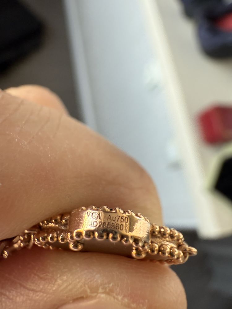 Браслет Van cleef 750 проба, бриллианты