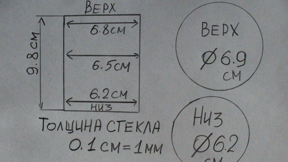 Советские стаканы для подстаканников СССР