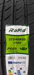 275/45R20. Rapid. P609