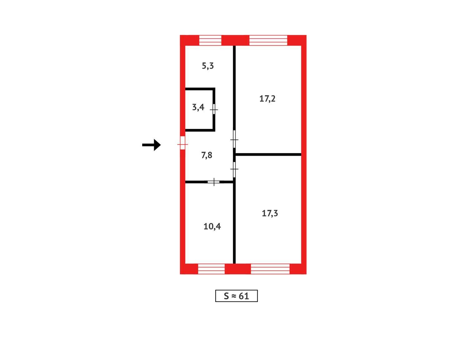 / Продам 3х ком квартиру, мкр 1а (за Танком) можно в ипотеку, торг