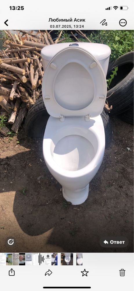 Продам унитаз,б/у,в хорошем состоянии,белого цвета