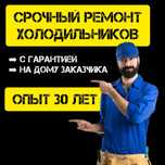 Срочный ремонт холодильников на дому заказчика в течение 1-2часов