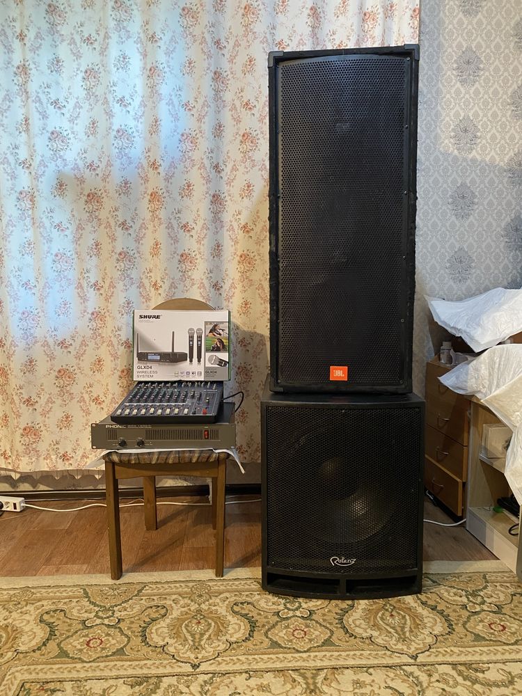 Музыкальная аппаратура мощная JBL, Yamaha, Shure