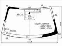 Стекло лобовое TOYOTA CAMRY GRACIA 4/5D 96-01/MARK II QUALIS 97-02 Toy