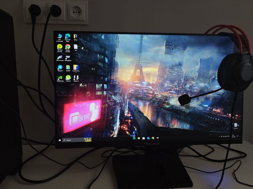 Компьютер GTX 1080, i3-9100F, 32 ГБ ОЗУ, 165 Гц