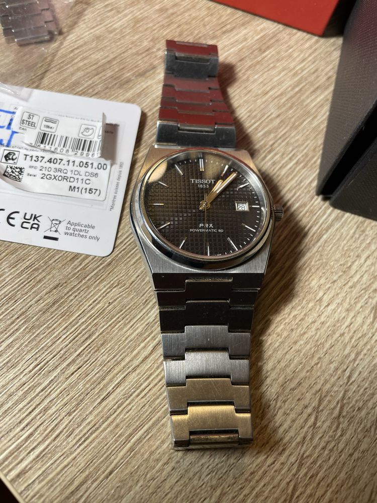 Часы Tissot PRX механические | 80 часов запас хода