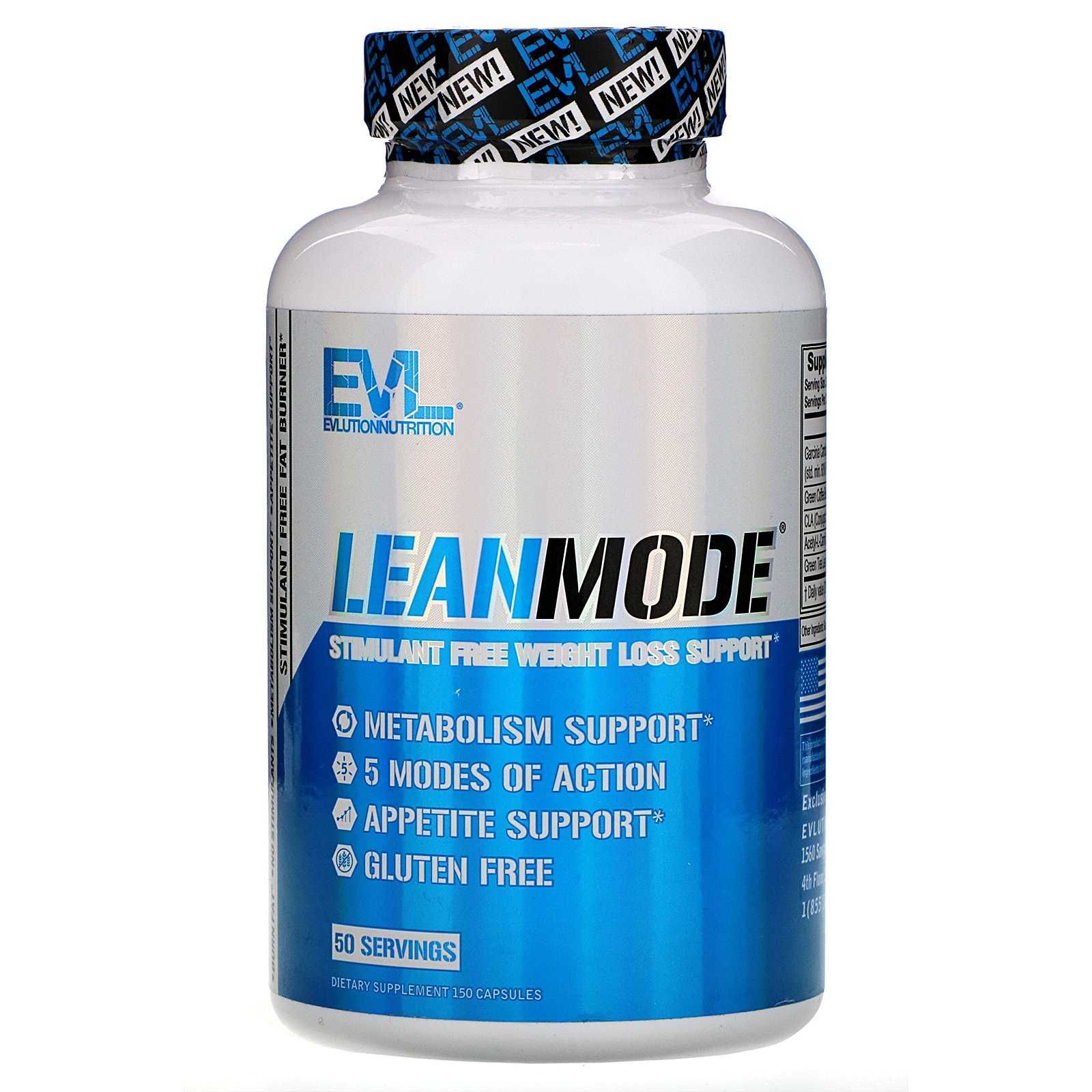 Жирозжигатель EVLution Nutrition, LeanMode, 150 капсул, энергетик