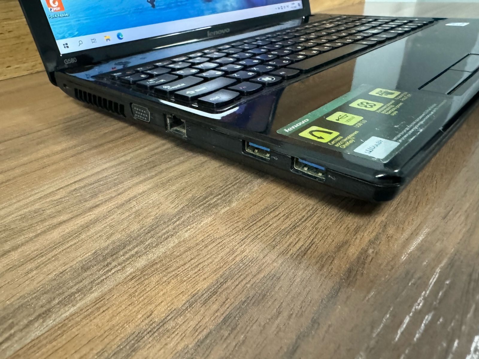 Ноутбук Lenovo G580 Intel/4GB/SSD 240GB/Windows 10. Хорошем состоянии