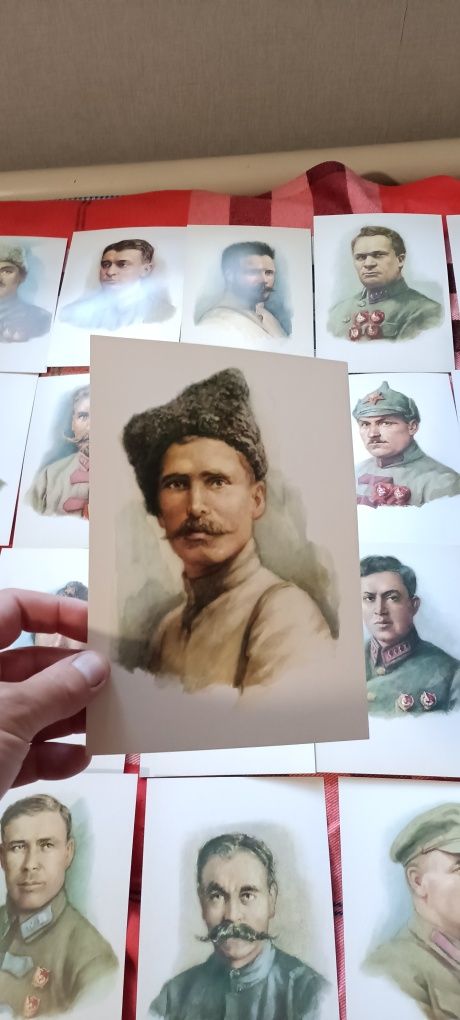 Военно начальники редкий набор карточек СССР