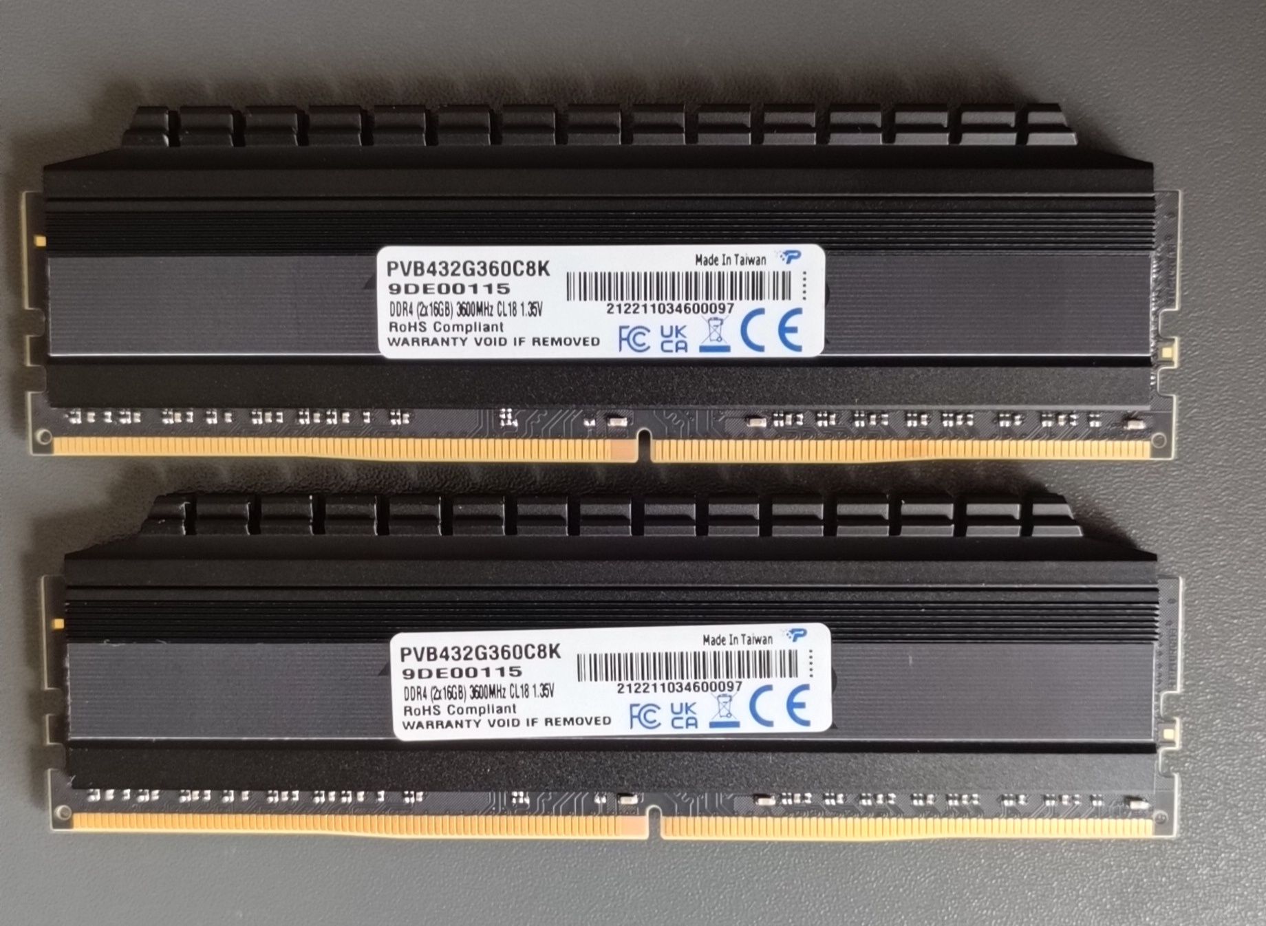 Оперативная память DDR4"Patriot Viper Blackout Edition"3600MHz/32Gb