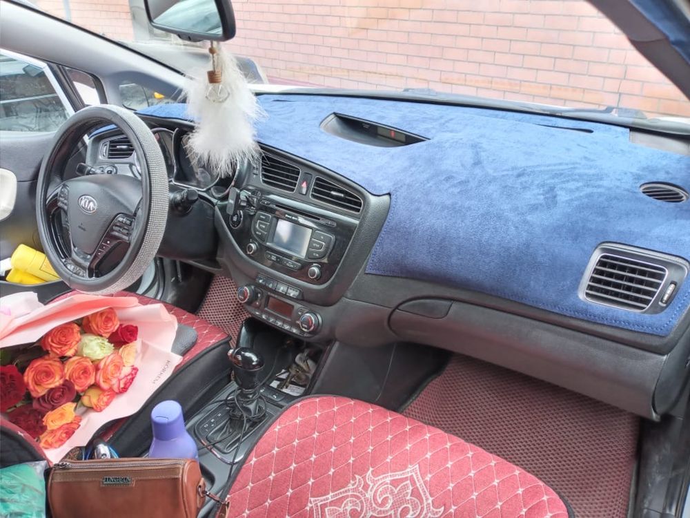 Накидка на Панель из Алкантары надпись В падарок