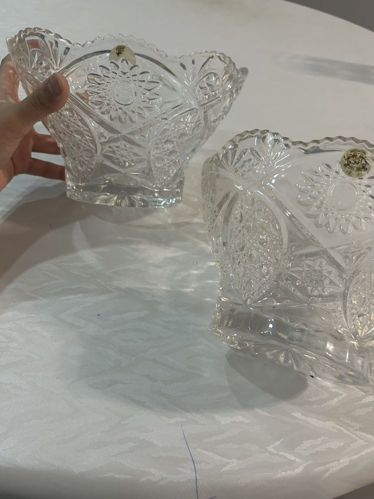 Хрустальная фруктовница