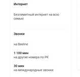 Билайн интернет семейный