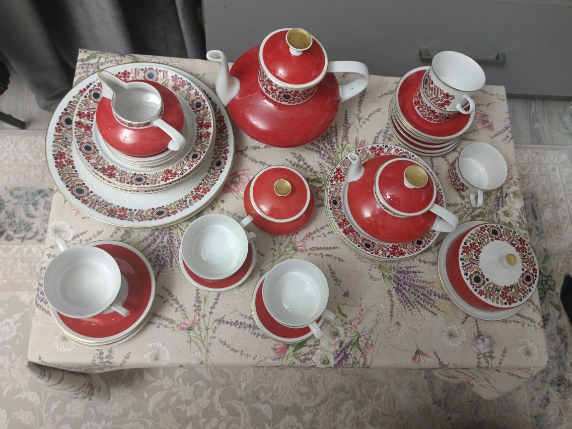 Чайный фарфоровый сервиз раритет