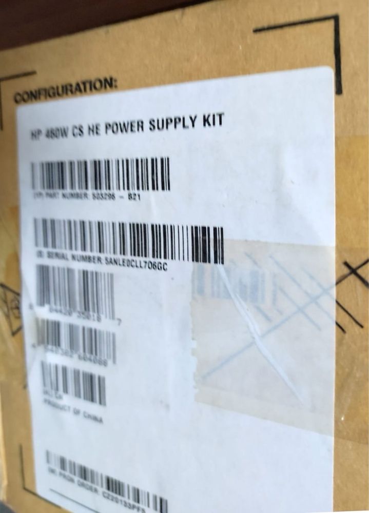 Блок питания HP 460W CS HE Power Supply Kit (503296-B21)