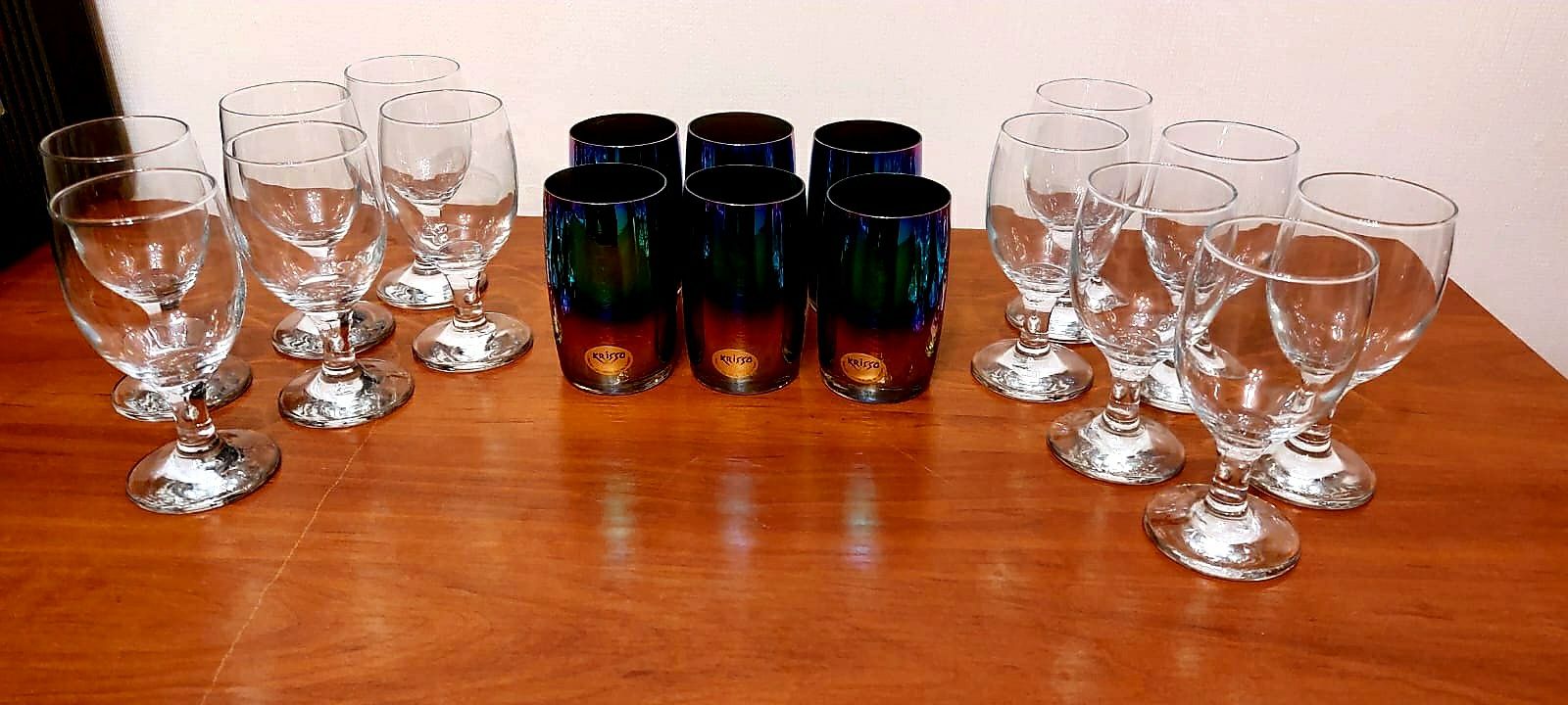 Продам стекляные фужеры, стаканы