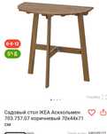 Аскхольмен Икеа стол б/у