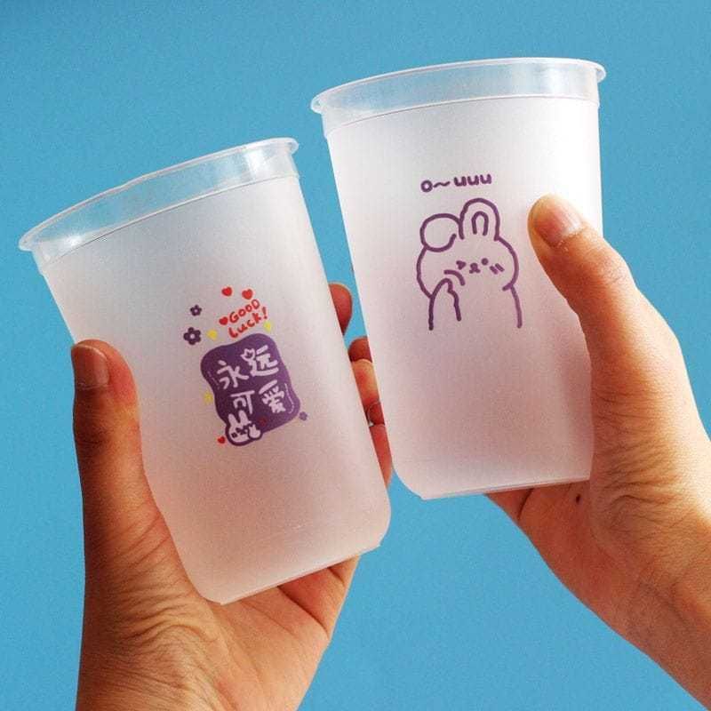 Стаканы с принтом для Bubble tea, Чай с тапиокой, Джуз боллы, трубочки