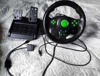 Игровой руль GT GT-V6 с виброотдачей и педали
