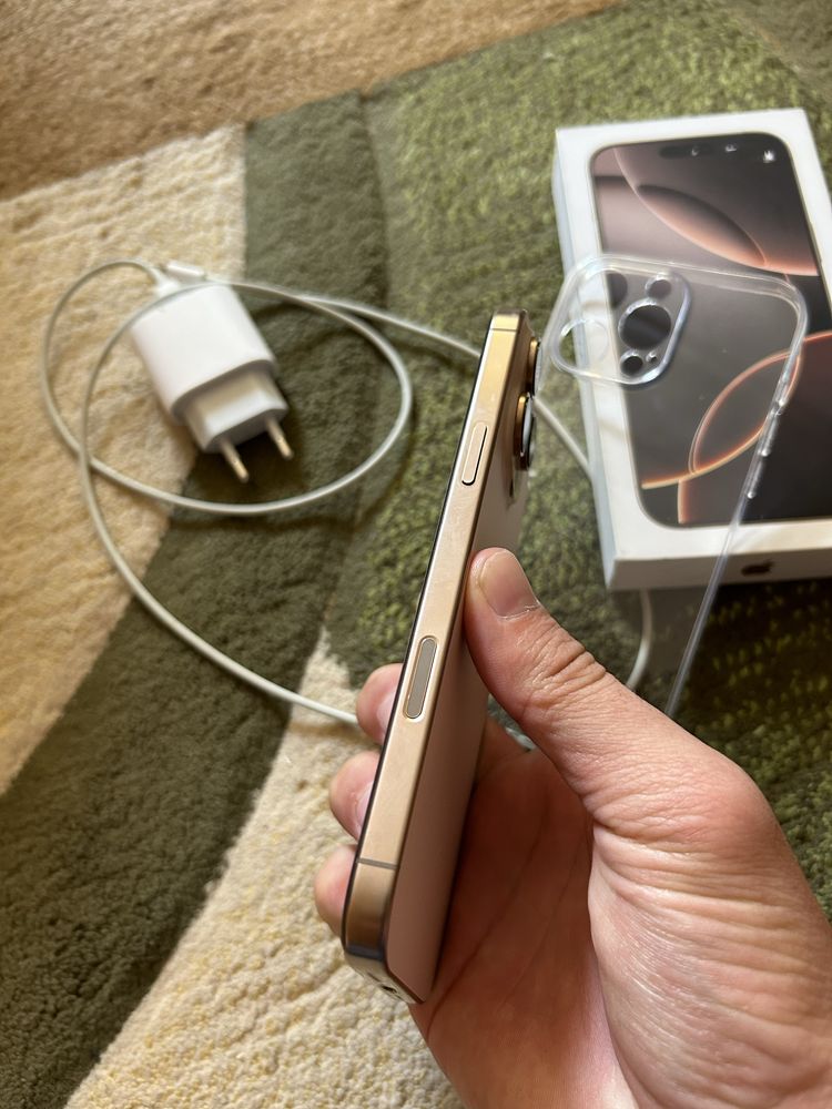 Iphone 16 pro max 256 емксть 100% 4 ай усталган телефон тап таза