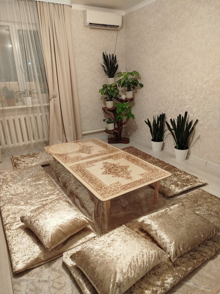 Жер стол дастархан жиналмалы стол трансформер стол үстел орындык сталы