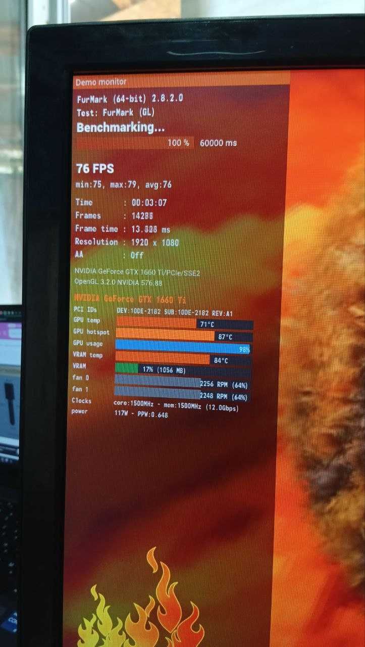 GTX 1660ti 6 GB + коробочка (первый владелец)