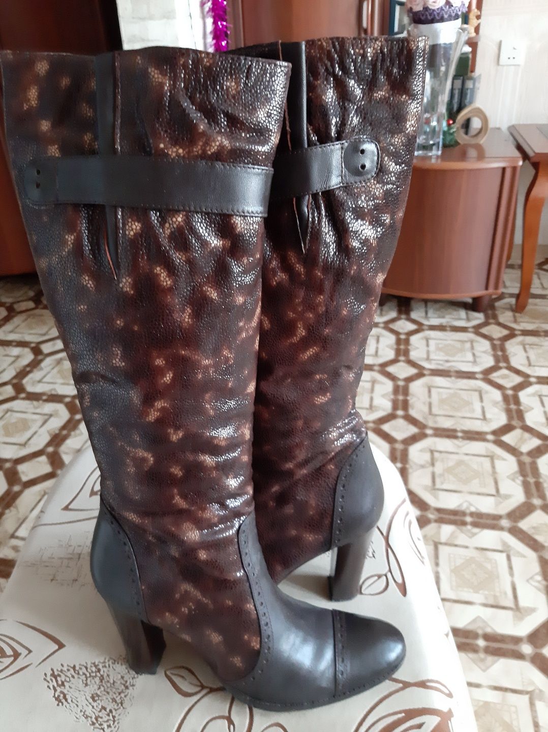 Сапоги зимние на цигейке