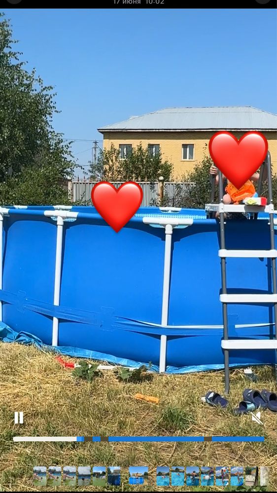 бассейн каркасный