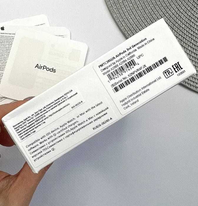 ORIGINAL 1:1! Apple AirPods 3 / Беспроводные наушники / Эйрподс 3,про