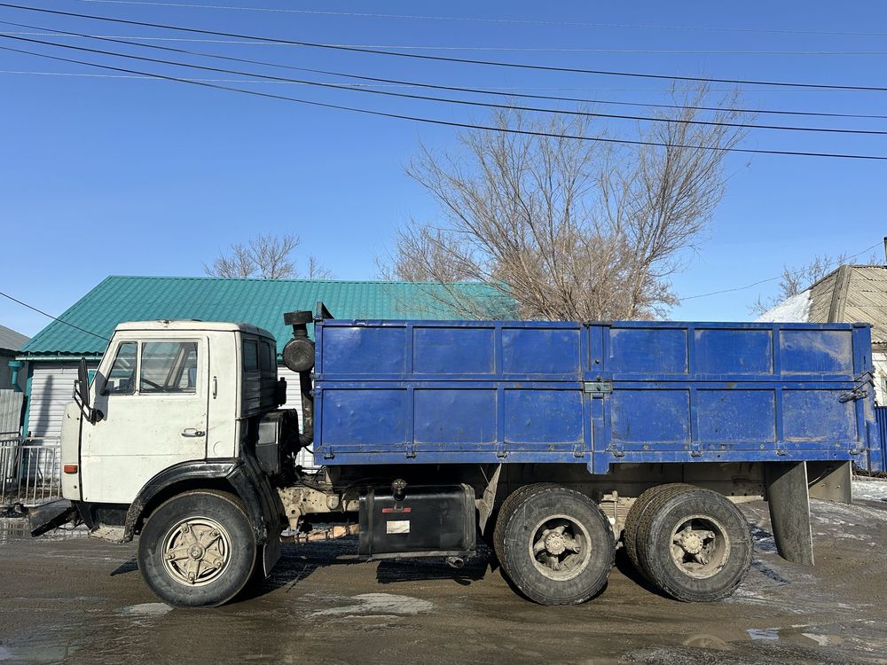 Камаз 5320, бортовой, с прицепом. Жарминский р-н,с.Калбатау,Георгиевка