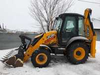 Услуги и аренда экскаватора-погрузчика JCB