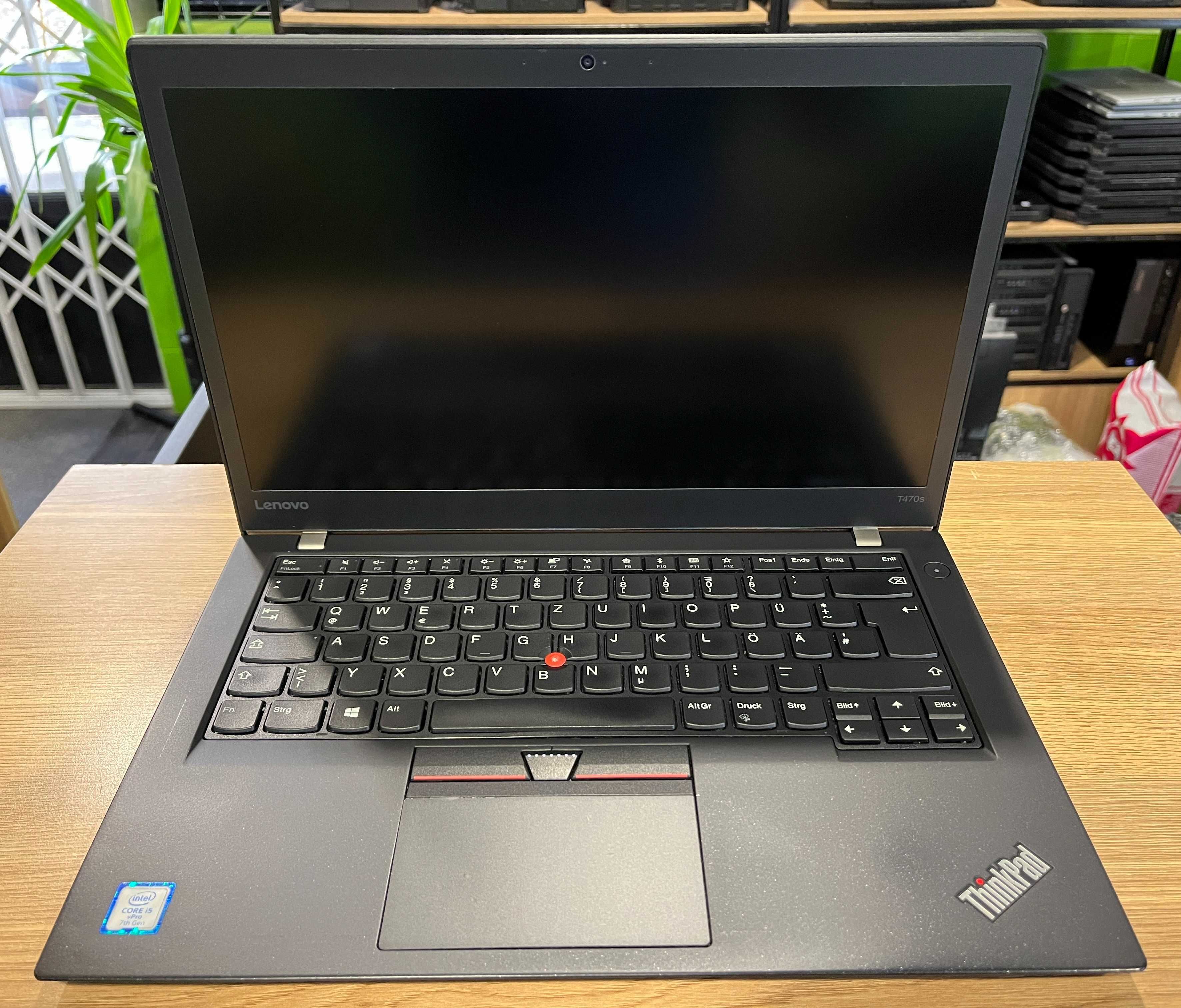 Lenovo ThinkPad T470s. Сore i5-7300U -2.6/3.5 Ghz, 8/256 GB