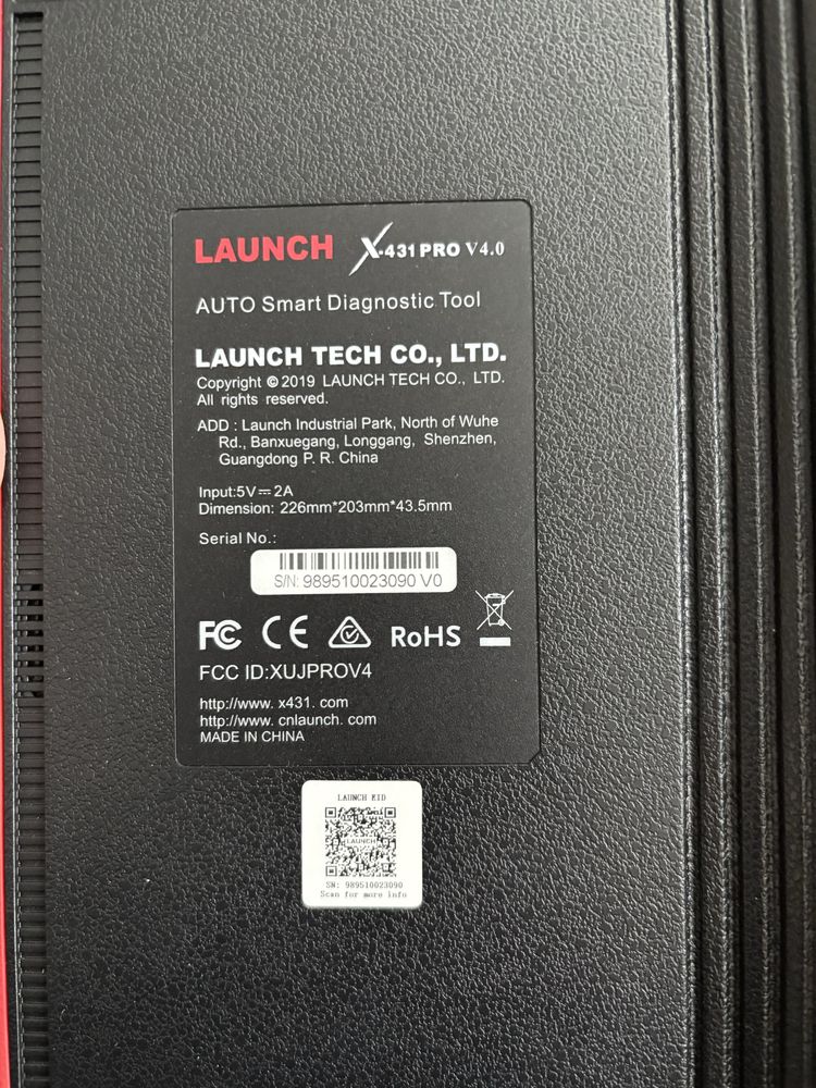 launch x431 pro v4.0 в комплекте