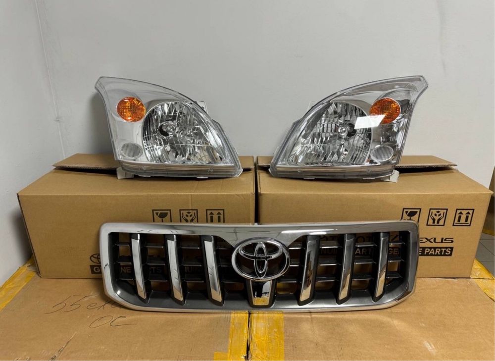 Противотуманки прадо 120 фары молдинги gx 470 порог led