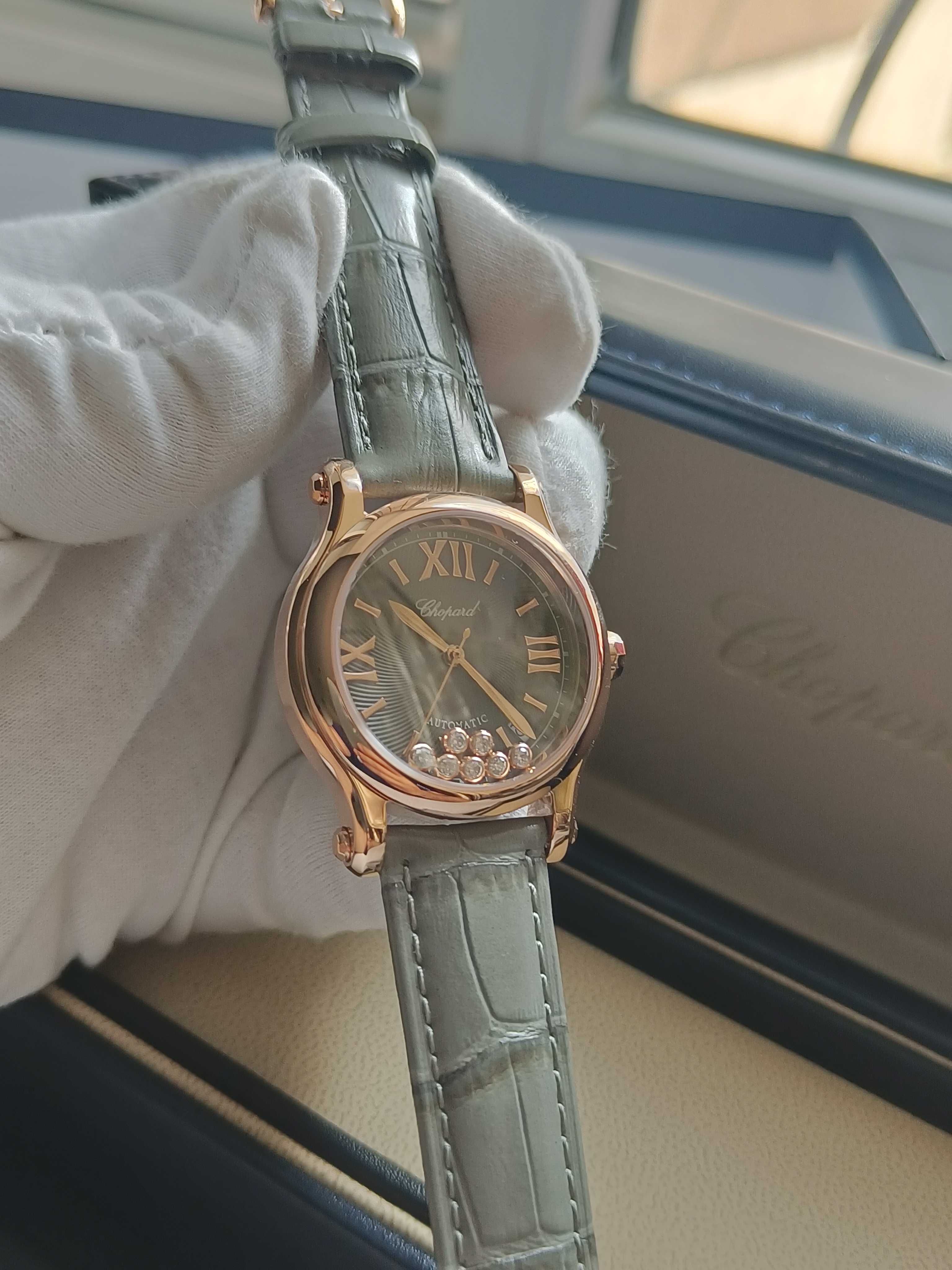 Женские часы Chopard Шопард с плавающими цирконами