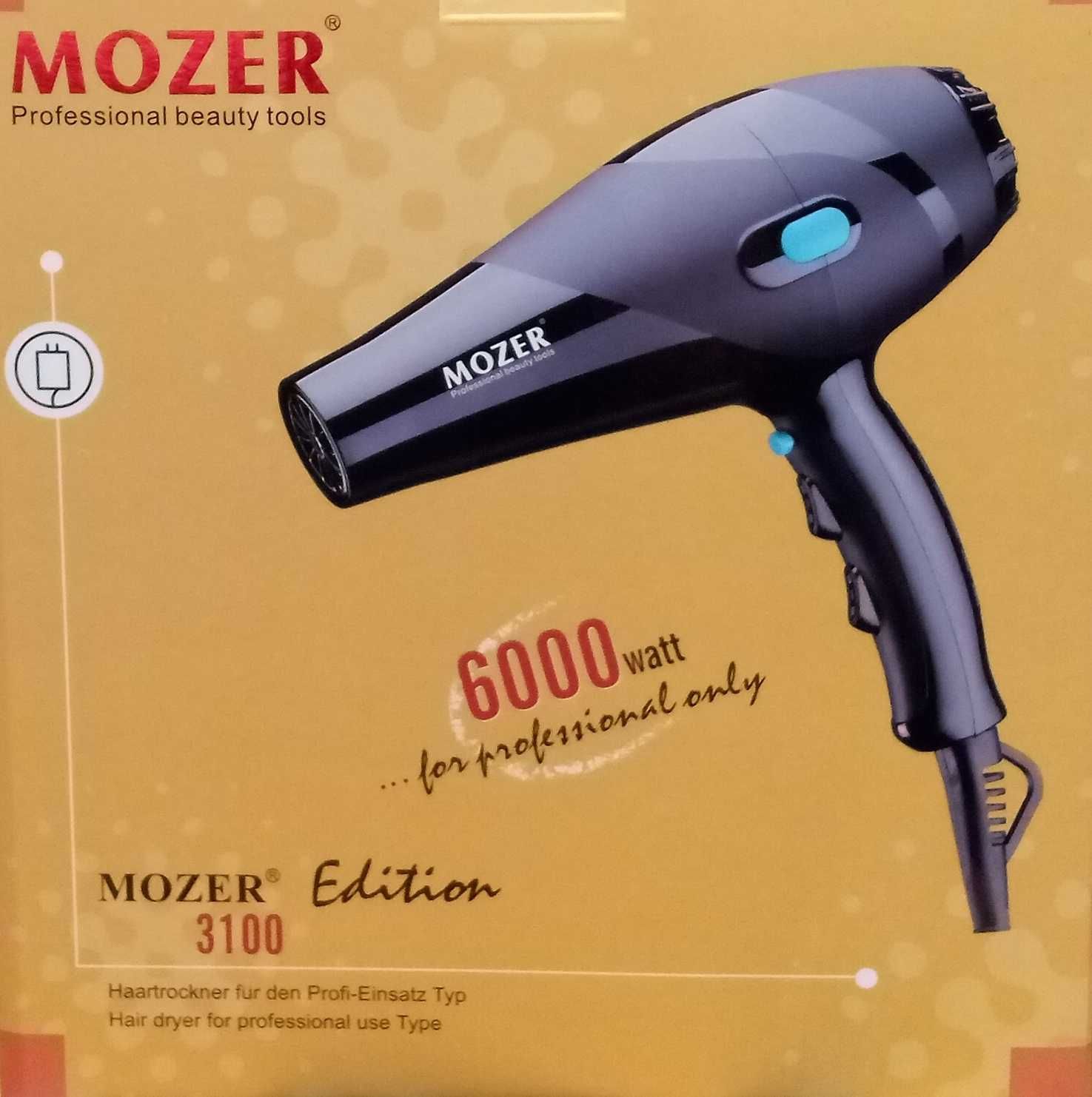 Фен мощный для волос Mozer 3100. ОРИГИНАЛ заводской! НОВЫЙ! ДОСТАВКА.