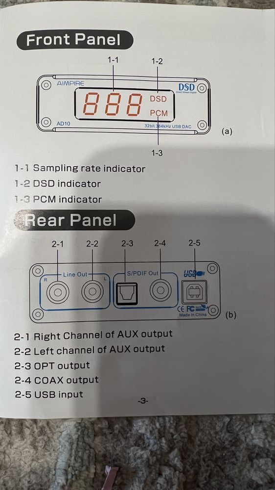 Цап  AIMPIRE AD-10 usb-DAC