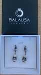Серьги Balausa Jewelry вес 8.2 г серебро 925 проба, эмаль, фианит