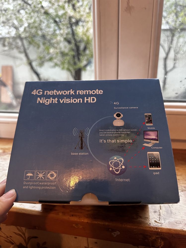 Поворотная PTZ 4G камеру с аккумулятором
