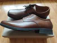 Туфли-дерби Clarks (Великобритания),кожа,оригинал,новые,р-ры 42 и 43