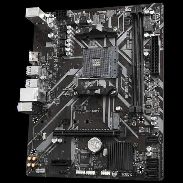 Продам gigabyte b450m k новую