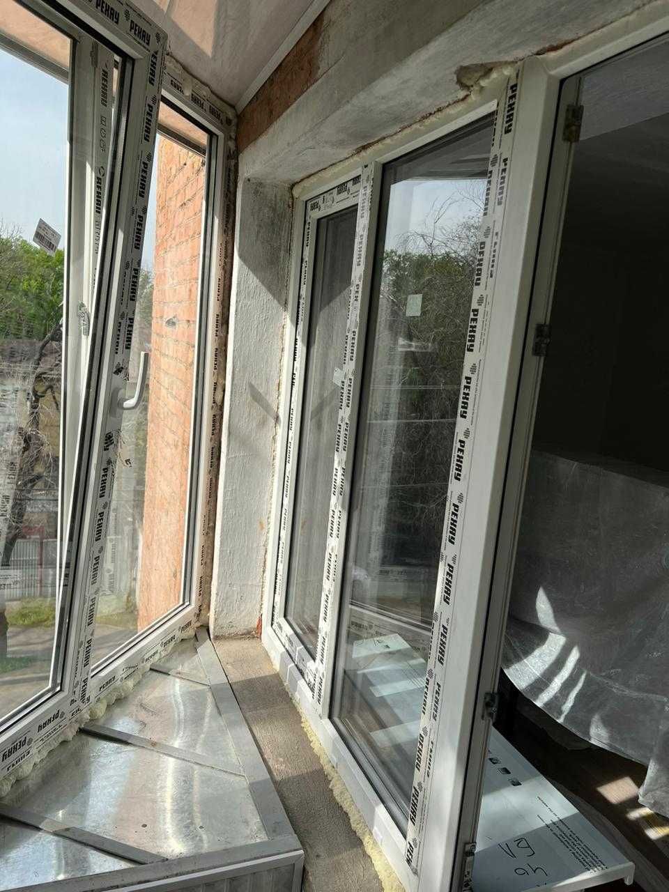 Окна пластиковые «Rehau» (Германия), изготовление и монтаж.