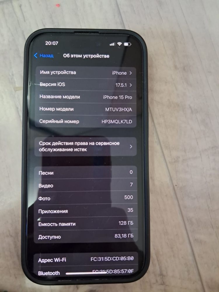Продаю iphone 15 pro 128 гб