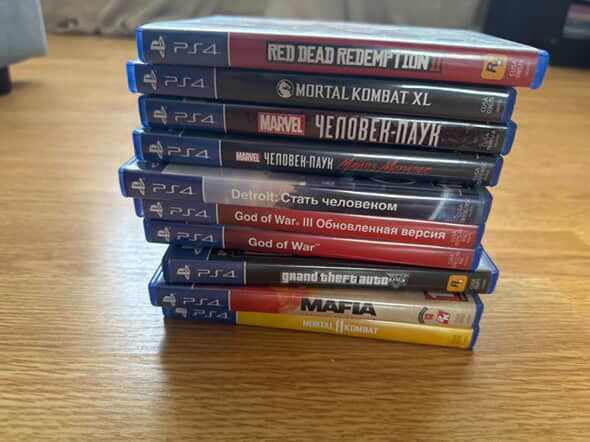 playstation 4 pro с 10 играми