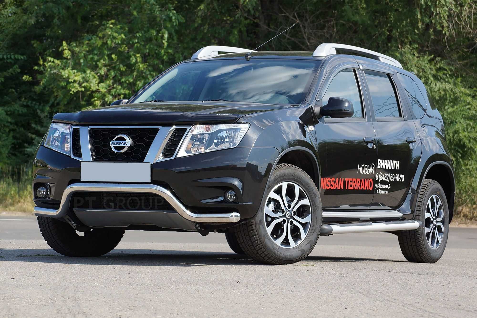 Защита переднего бампера "Волна" для NISSAN Terrano от 2014 г.в.